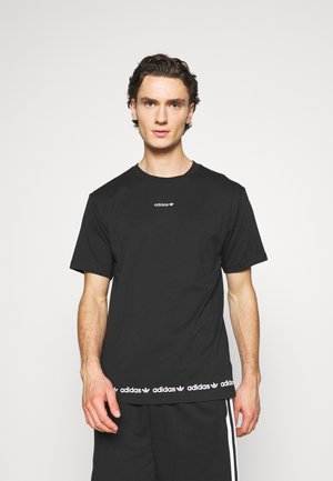 LINEAR REPEAT UNISEX - Camiseta estampada - black