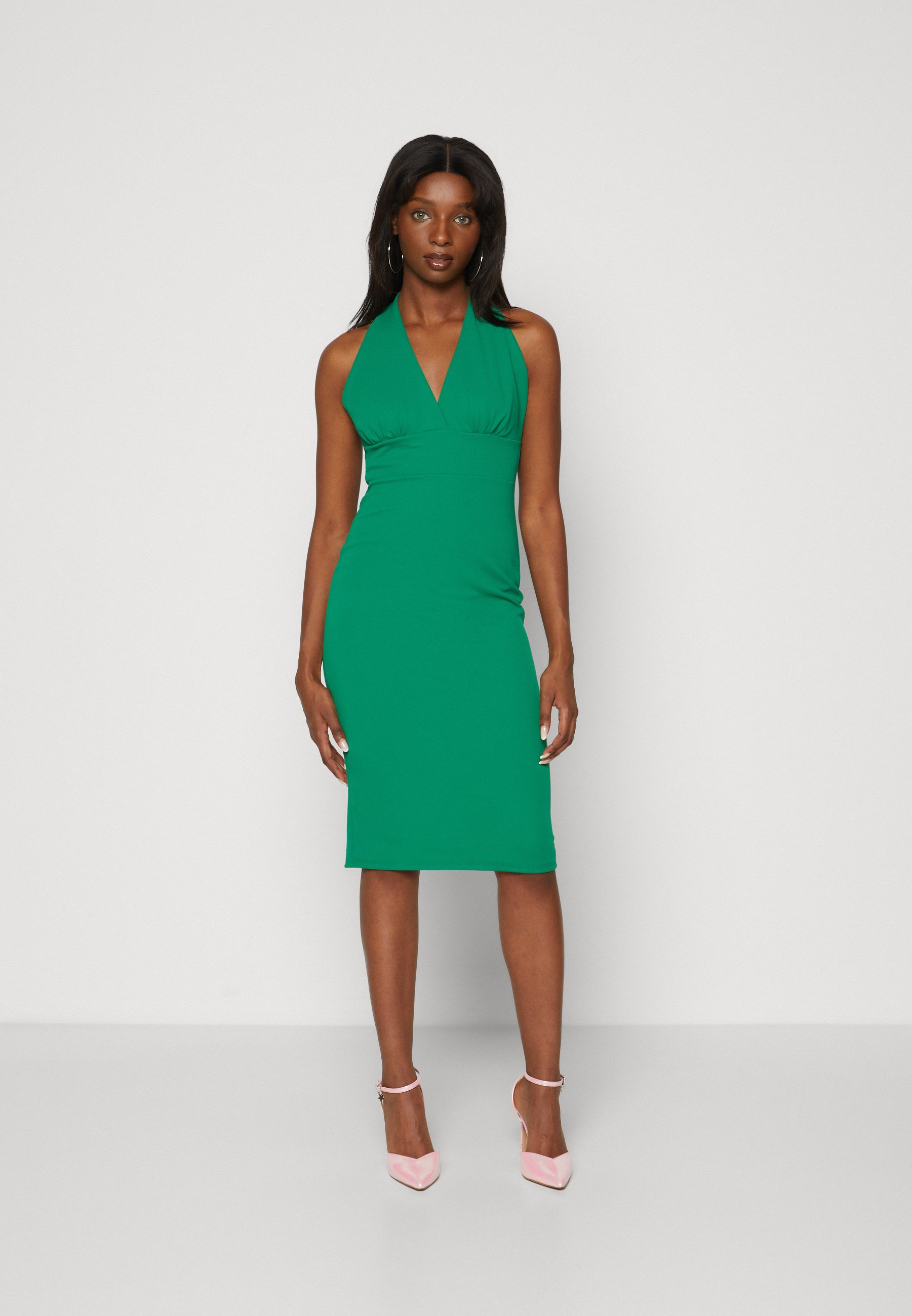 WAL G PETITE JACK HALTER NECK MIDI - Jersey dress - leaf green/green - Zalando.ie WAL G PETITE JACK HALTER NECK MIDI - Jersey dress - leaf green/green - Zalando.ie