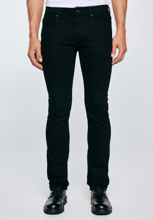 TERRY - Egyenes szárú farmer - metallicschwarz