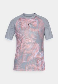 Unselected, bright crimson/cool grey/black