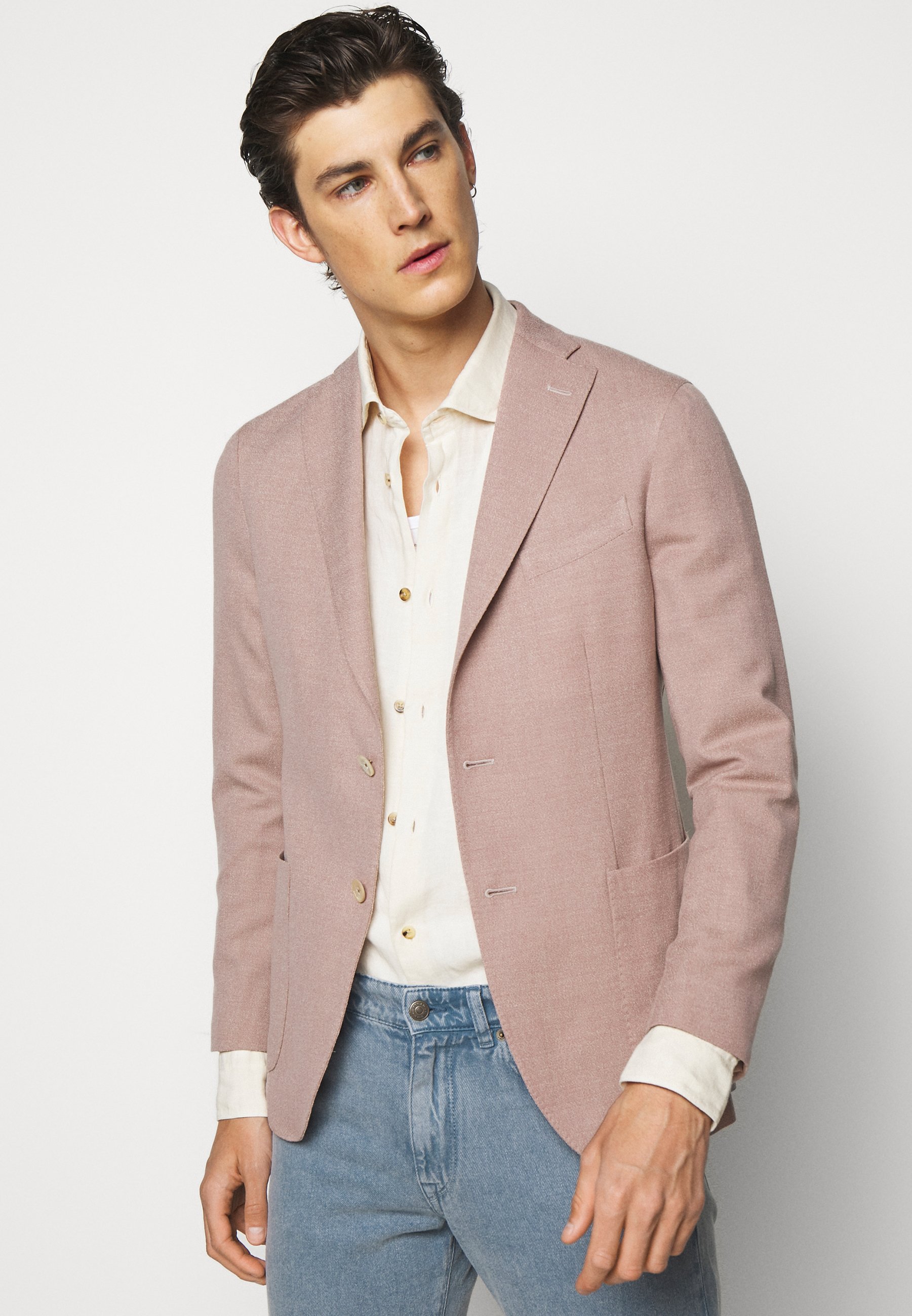 light red blazer mens
