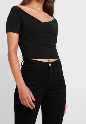 Print T-shirt - black