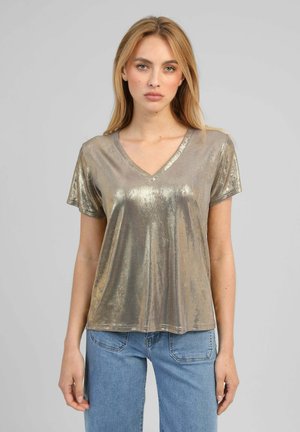 AN'GE, T-SHIRT ALIZALIE GRIS - T-shirt basique - gris