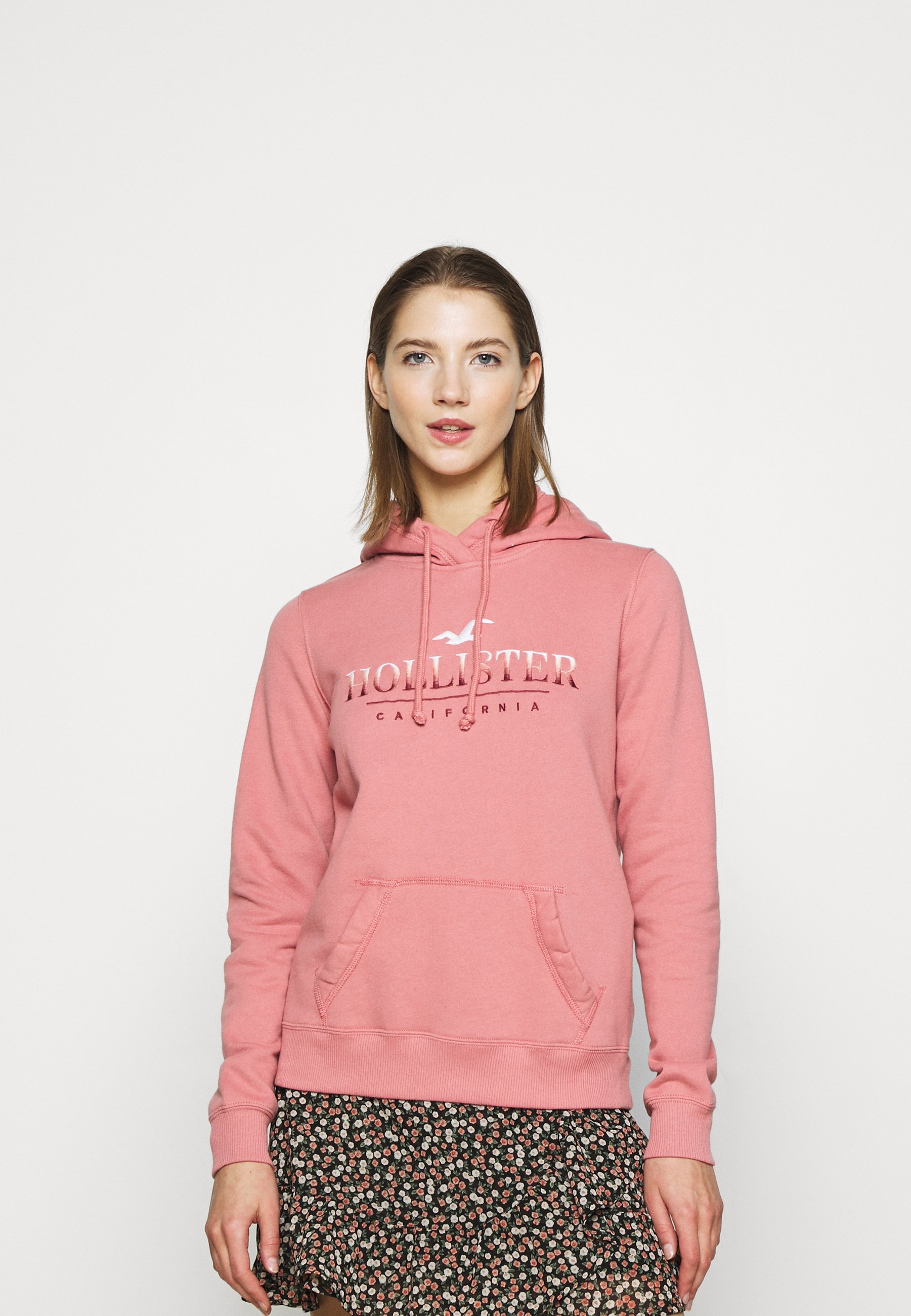 hollister hoodie pink