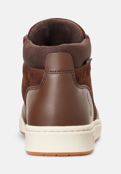 Polo Ralph Lauren WATERPROOF LEATHER SUEDE TRAINER BOOT - Kõrge servaga tossud - brown