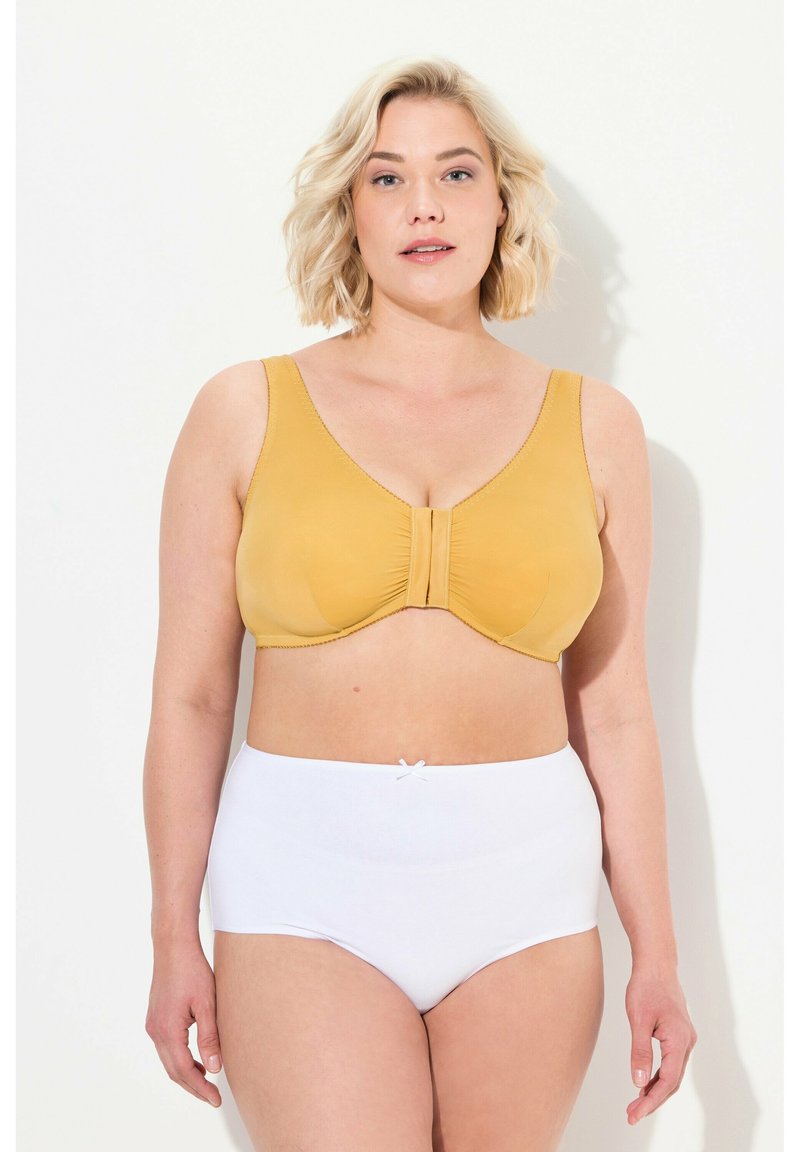 Ulla Popken VORDERVERSCHLUSS GEPOLSTERTE BREITE TRÄGER KEIN EINSCHNEIDEN - Reggiseno - mustard