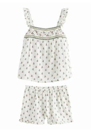 CRINKLE CAMI AND-REGULAR FIT - Yöasusetti - white aylesmore sprig