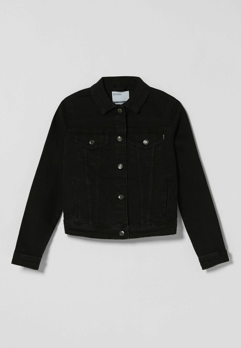 Damen Leichte Jacken | Bershka Jeansjacke black/schwarz - IK80235 Damen Leichte Jacken | Bershka Jeansjacke black/schwarz - IK80235