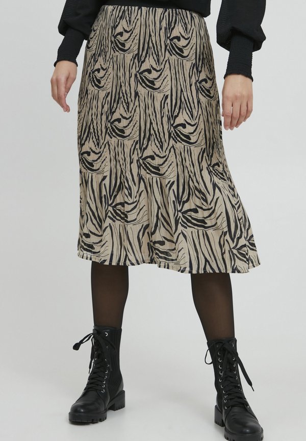 FRDALILY - A-line skirt - oxford tan mix