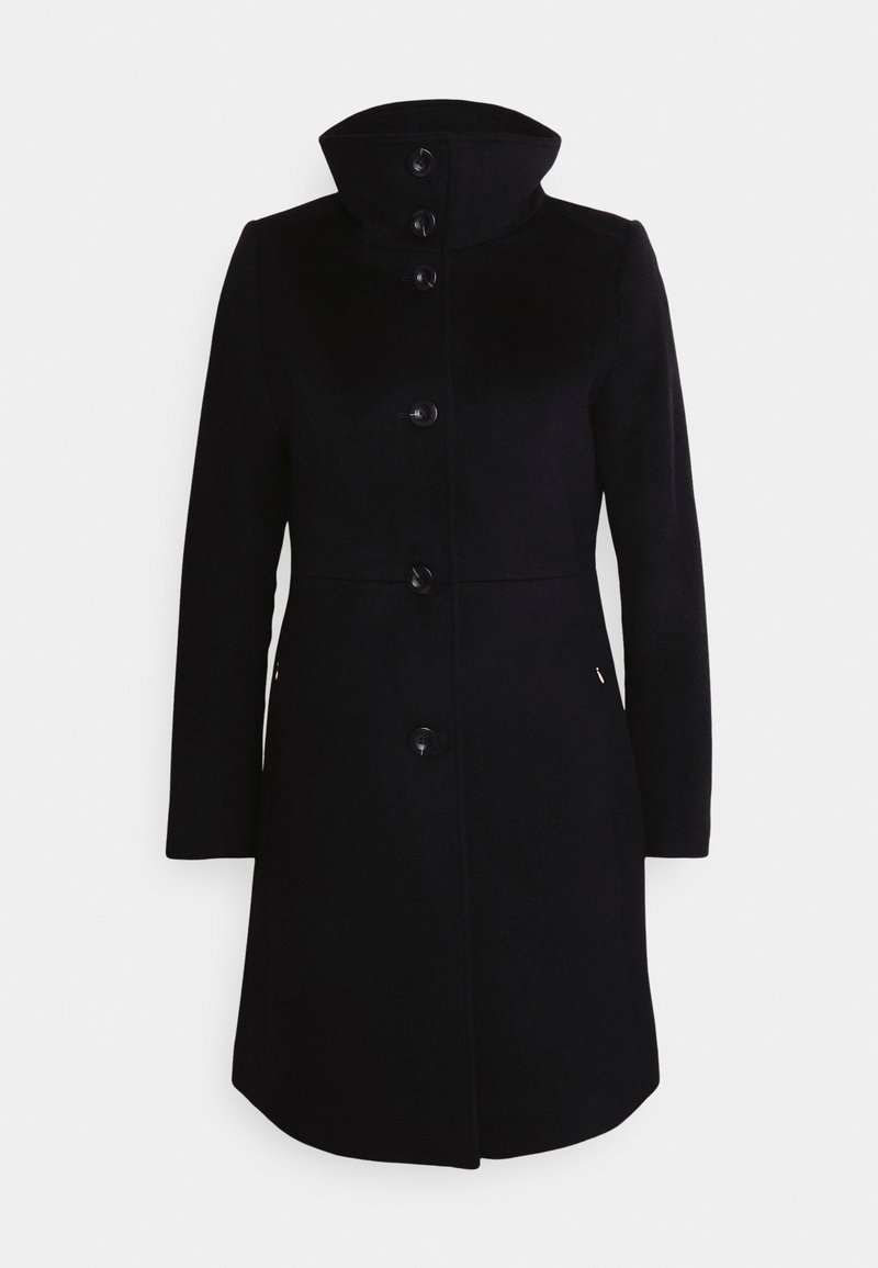 Wollmantel Damen Winter Wollmantel Schwarz Steppmantel Lang Winter