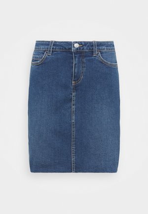 MINI SKIRT - Spódnica jeansowa - blue denim