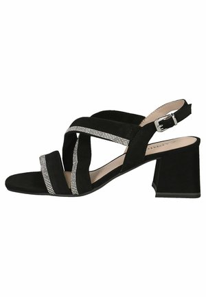 Caprice, Sandales - black suede