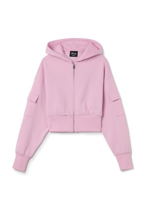 Sweater met rits - pastel pink