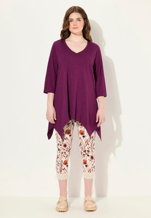 FINITION EN POINTE COL EN V MANCHES 3/4 - T-shirt à manches longues - forest berry