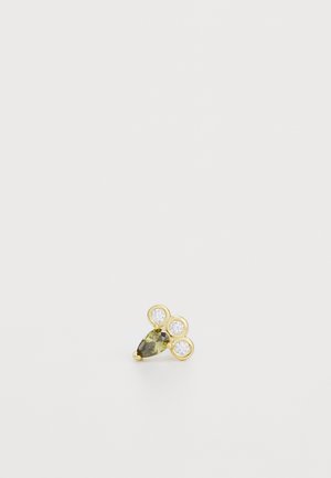 SINGLE STUD EARRING - Boucle d'oreille individuelle - gold-coloured/green
