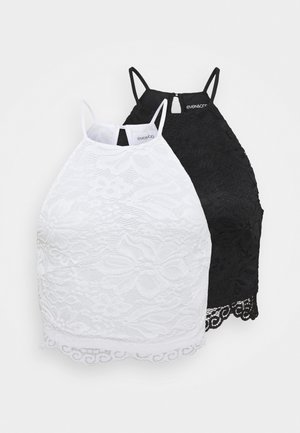 2 PACK - Top - black/white