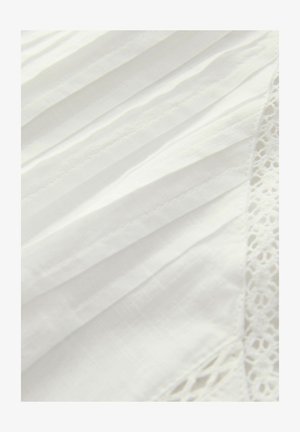 Next EMBROIDERED PINTUCK SLEEVELESS - Blúzka so zapínaním na gombíky - white