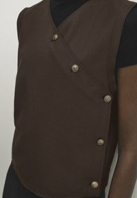 Massimo Dutti Bodywarmer - mottled dark brown