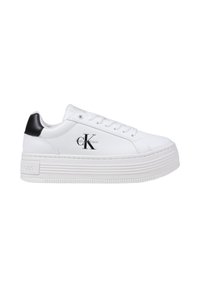 Calvin Klein Jeans BOLD FLATF LOW LACE - Sneakers basse - white