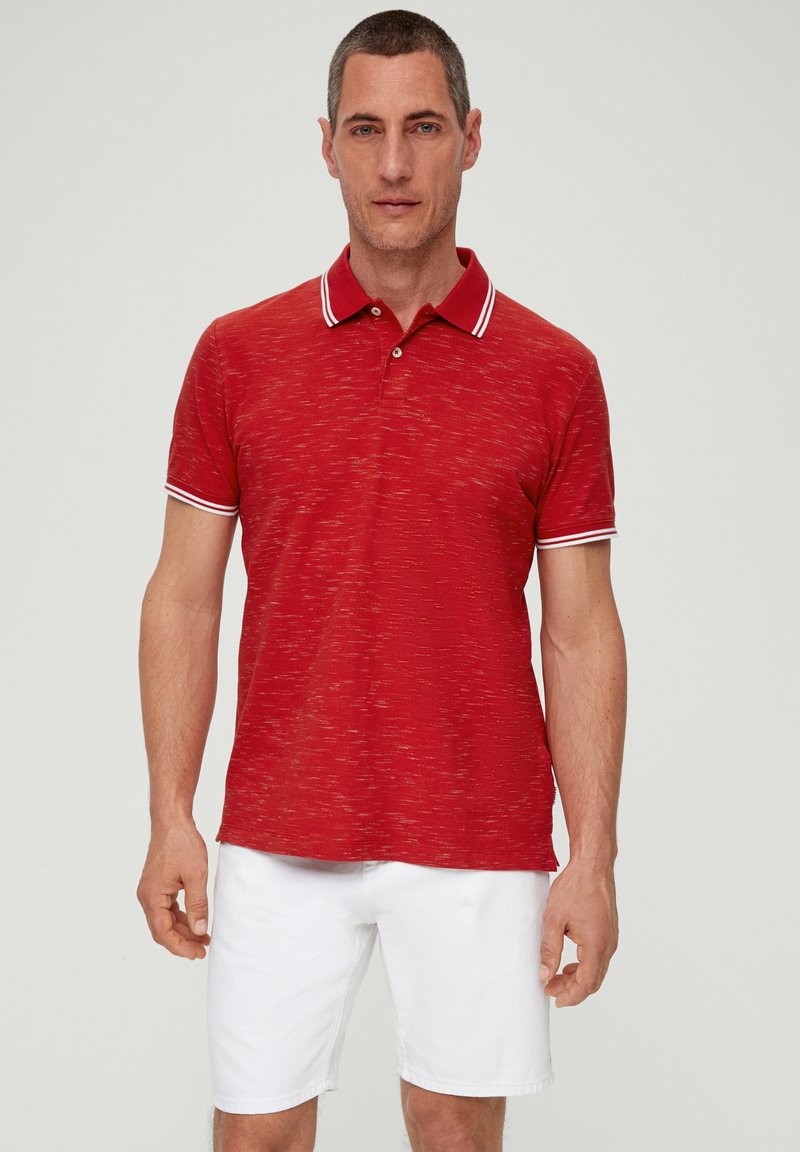 s.Oliver MIT FLAMMGARNSTRUKTUR - Koszulka polo
