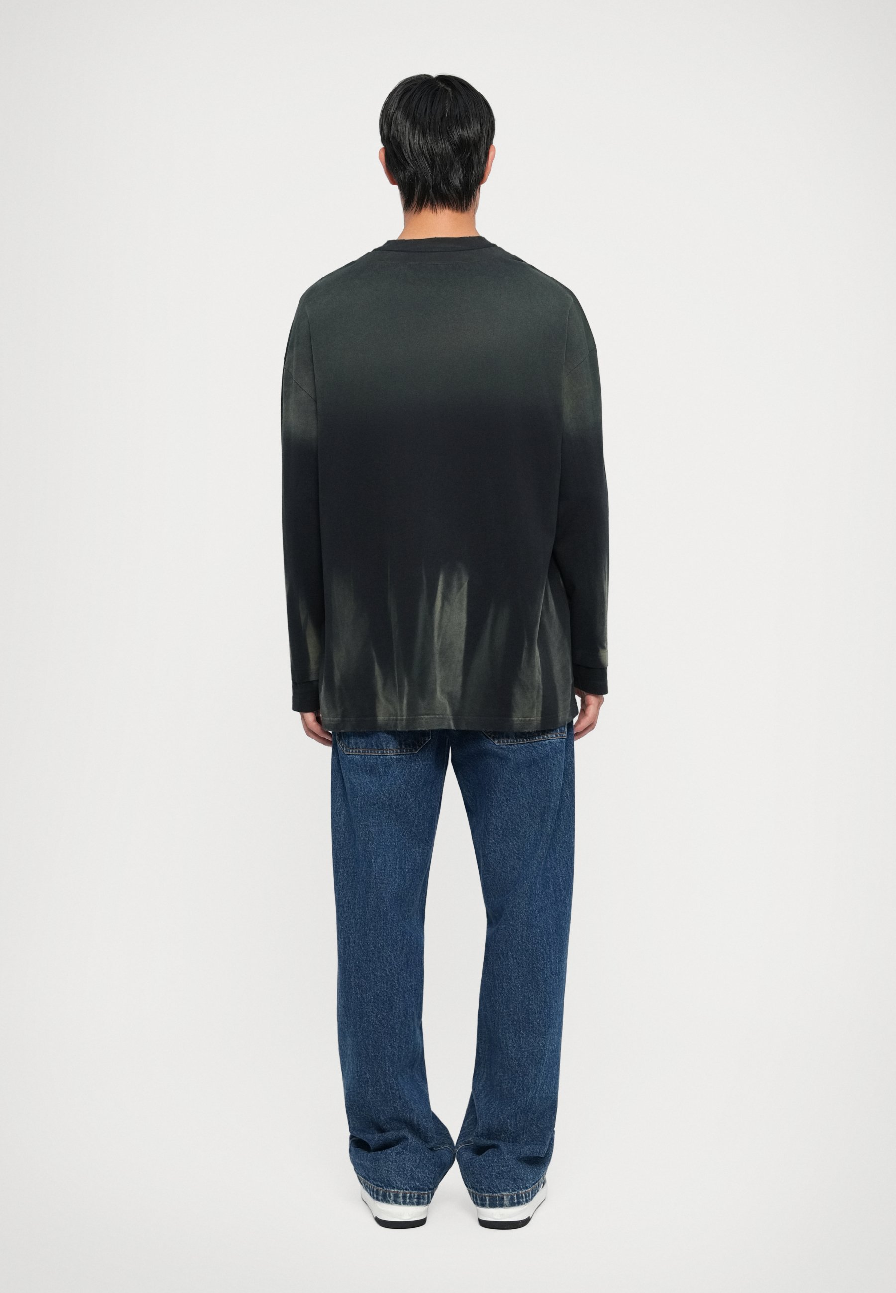Feng Chen Wang Long sleeved top - gradient navy blue/blue
