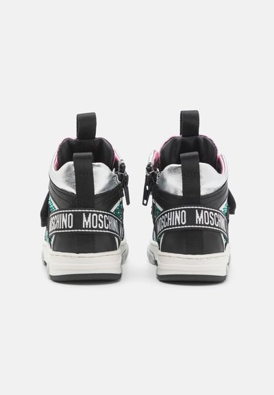 MOSCHINO UNISEX - Sneakers alte - black/green/white/pink/silver