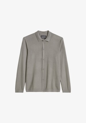 Marc O'Polo, KNIT SHIRTS LONGSLEEVE - Camicia - graphite dust