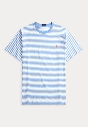 Polo Ralph Lauren Big & Tall STRIPED JERSEY T-SHIRT - Trükipildiga T-särk - bristol blue/white