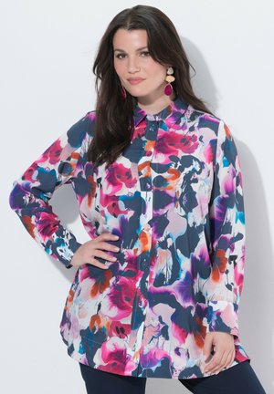 FLORAL SPLASH LONG SLEEVE - Skjortebluser - snow white