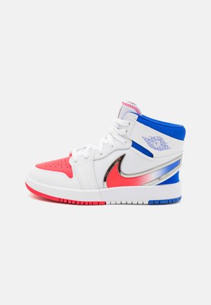 1 MID EASYON BG - Aukšto profilio sportbačiai - white/siren red/racer blue