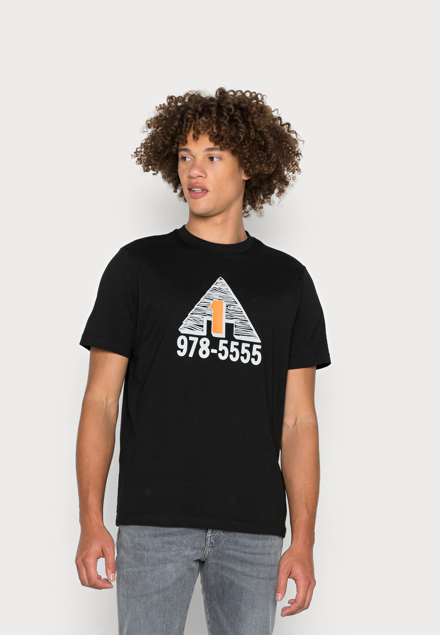 Diesel T JUST C8 - Print T-shirt - black - Zalando.co.uk