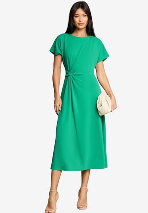 Lipsy KNOT SIDE MIDI  - Jersey dress - green