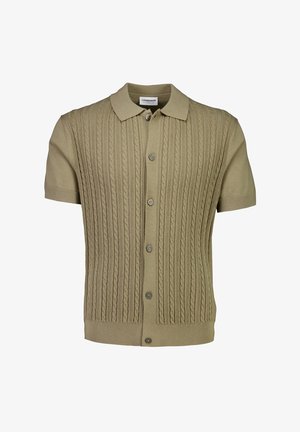 Lindbergh, CABLE CARDIGAN - Chaqueta de punto - dusty green