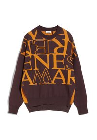 ARMEDANGELS Stickad tröja - dark brown