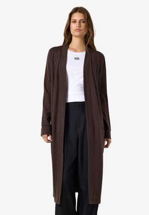 Noisy May NMCITY LONG - Gilet - chocolate brown