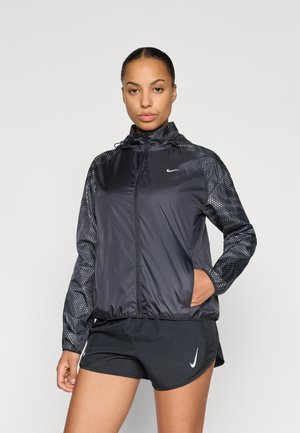 TEMPO FLASH - Giacca a vento - black/reflective silver-coloured