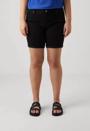 VMCLUNA FOLD - Denimové šortky - black