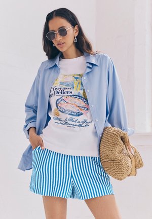 TEXTURED STRIPE  - Pantaloni scurți - blue navy