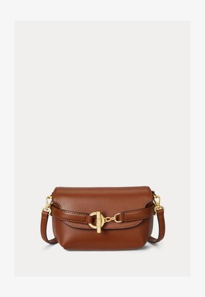 Lauren Ralph Lauren LEATHER SMALL BLAIKE CROSSBODY BAG - Torba preko tijela - brown