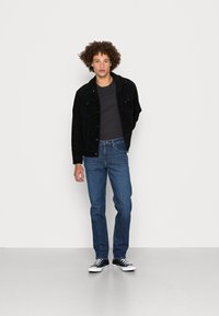 Lee BROOKLYN - Calças de ganga de perna direita - dark mid baker