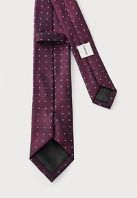 Calvin Klein SKOKIE PIN DOT - Corbata - burgundy