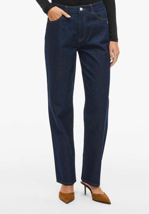 KELLY HIGH WAIST - Jeans Tapered Fit - dark blue denim