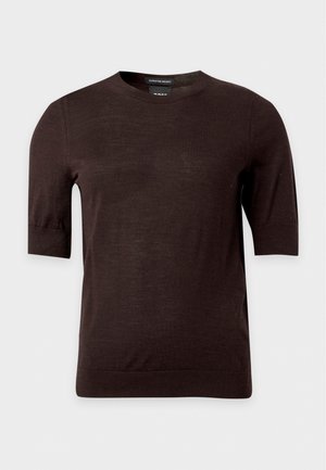 BOSS, FARBELLA - Обикновена тениска - medium brown
