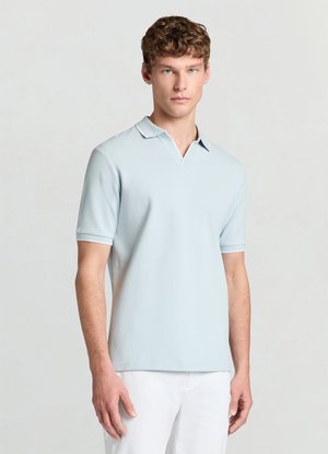 Calliope TINTA UNITA - Polo - celeste