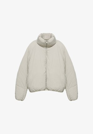 PULL&BEAR, HIGH NECK - PUFFER JACKET - Veste d'hiver - white