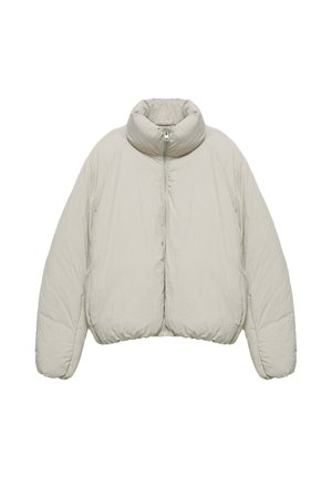 PULL&BEAR, HIGH NECK - PUFFER JACKET - Veste d'hiver - white