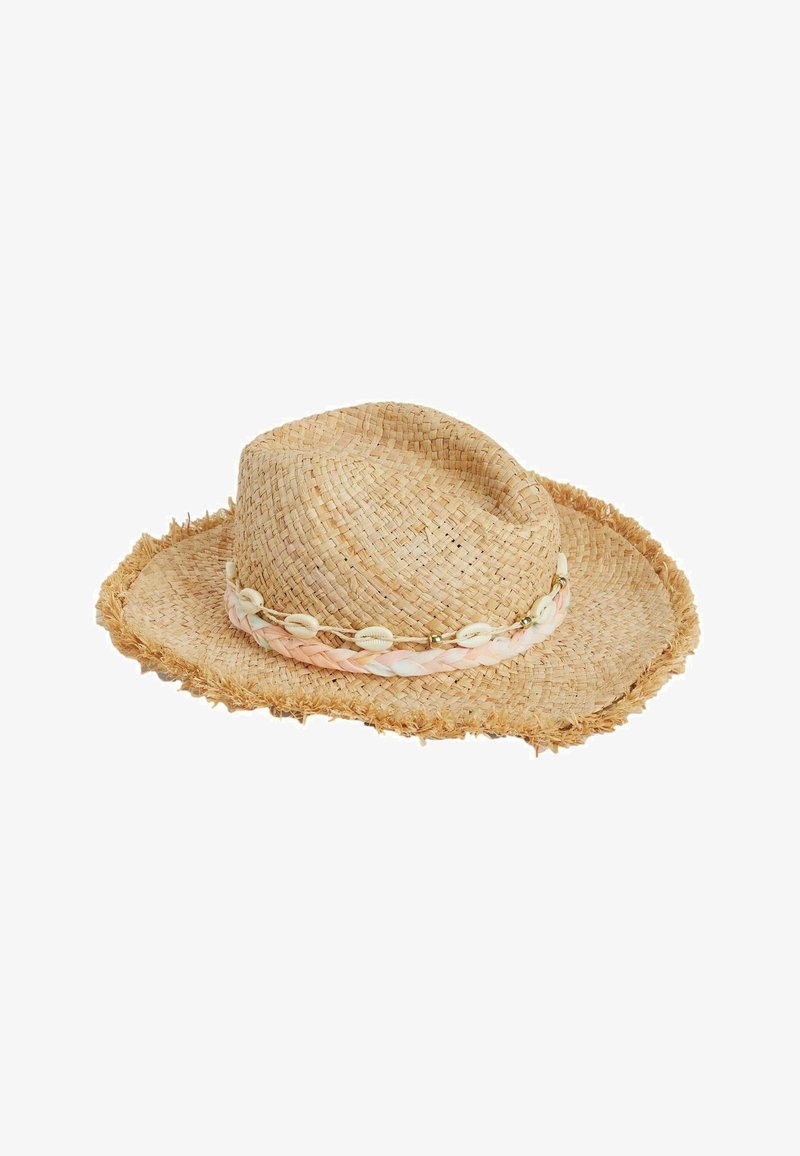 Next WIDE BRIM REGULAR FIT - Hut - natural beaded
