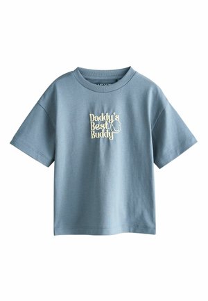 REGULAR FIT - SHORT SLEEVE SMALL GRAPHIC  - Print T-shirt - blue daddy's best buddy