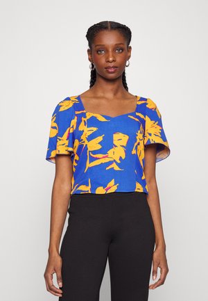 ONLY Petite ONLALMA LIFE - Μπλούζα - dazzling blue/rustic leaf