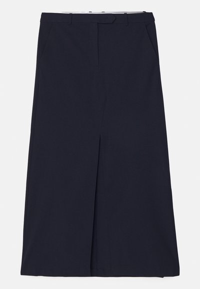 DESIGNERS REMIX SCOTT LONG SKIRT - Falda larga - navy